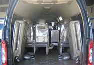 12 Seater Van Back Interior View